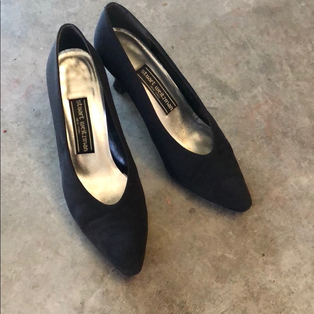 Stuart Weitzman Black Cloth Pumps. Only used twice